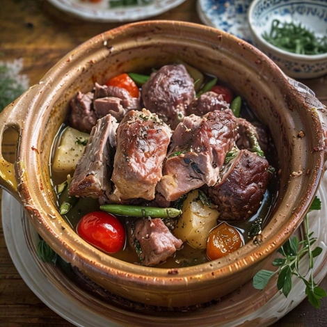 Кчуч из баранины с фасолью