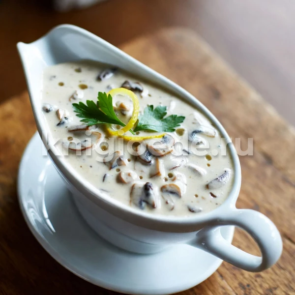 Соус белый с шампиньонами