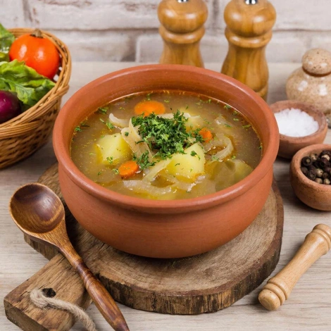 Суп картофельный с мозговыми костями