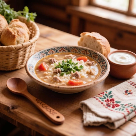 Суп из куриных потрохов