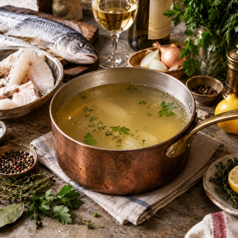 Белый рыбный бульон