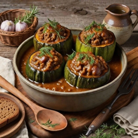 Кабачки с мясом