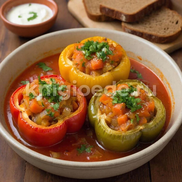Перец, фаршированный овощами