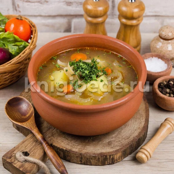 Суп картофельный с мозговыми костями