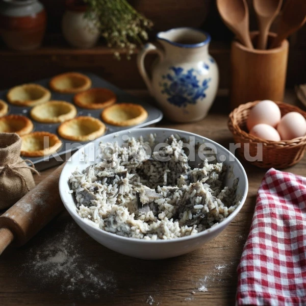 Начинка из рыбы и риса