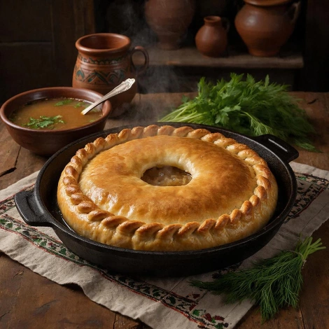 Мясной бэлиш с бульоном