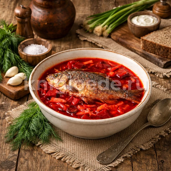 Борщ из карасей