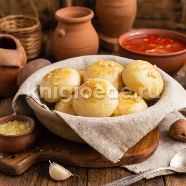 Пампушки с чесноком