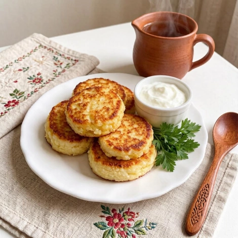 Сырники из творога с картофелем