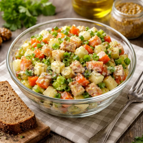 Салат из копченой рыбы