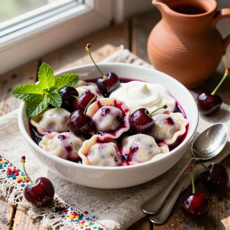 Вареники с черешней