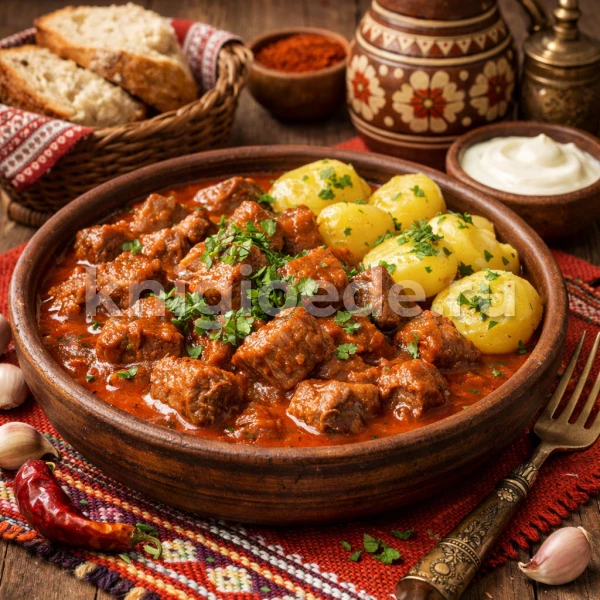 Гуляш из мяса