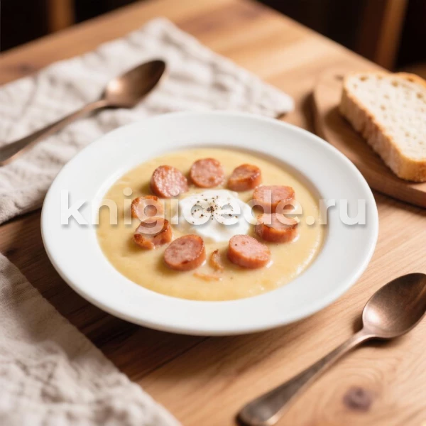 Суп картофельный с сосисками