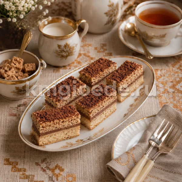 Пирожные двухслойные