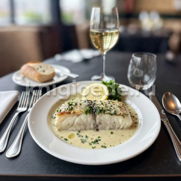 Камбала в белом вине (Sole au vin blanc)