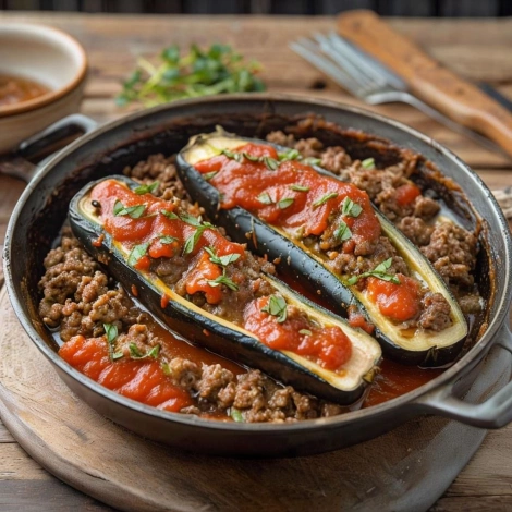 Баклажаны с мясом