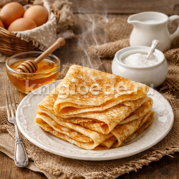 Блинчики с медом или сахаром