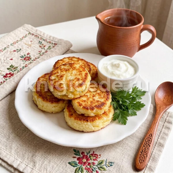 Сырники из творога с картофелем