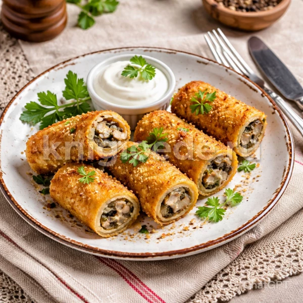 Блинчики с грибами