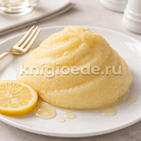 Лимонный мусс из манной крупы