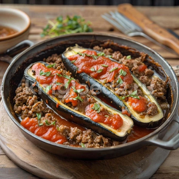 Баклажаны с мясом
