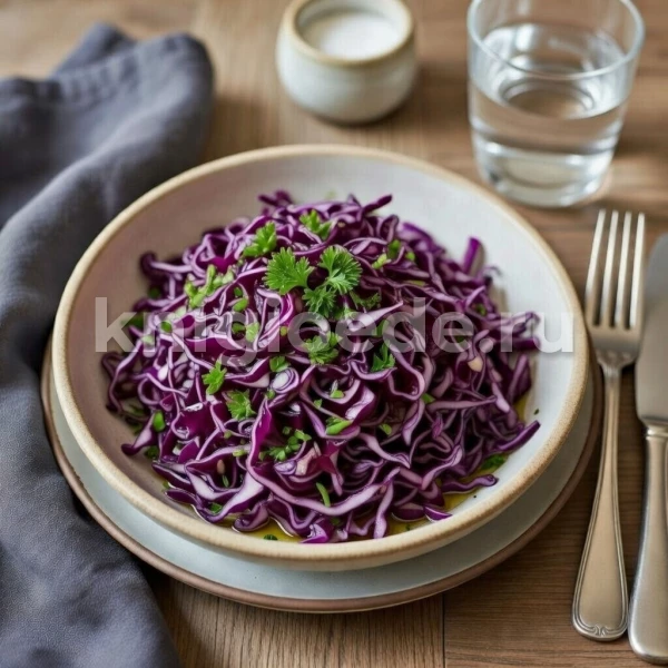 Салат из краснокочанной капусты