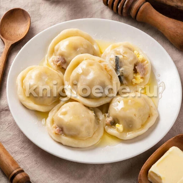Колдуны с фаршем из телятины и сельди