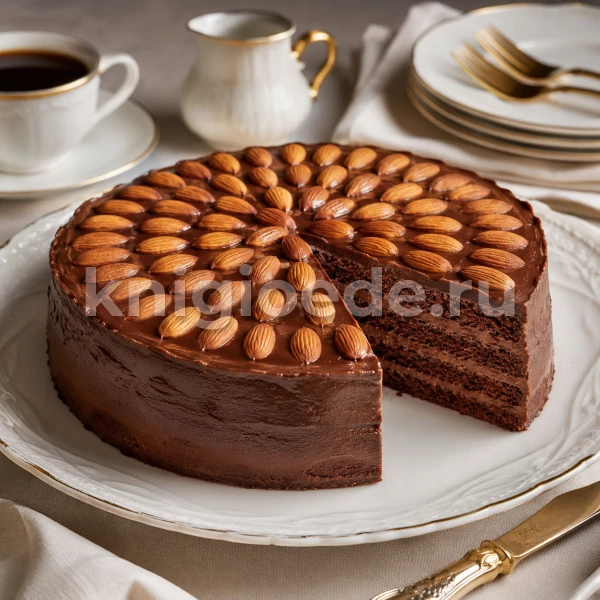 Шоколадный торт с карамелью