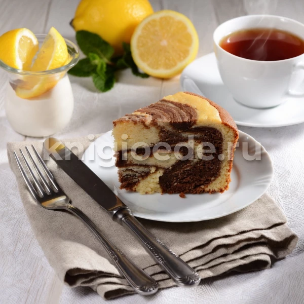 Двухцветный кекс