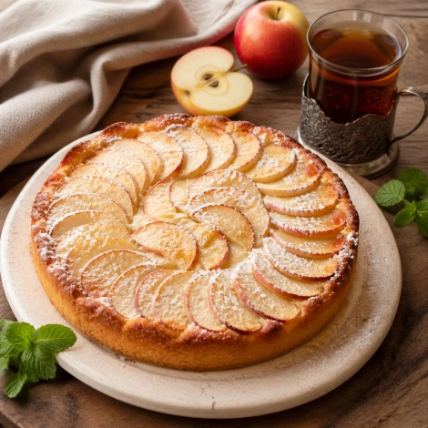 Сладкий пирог с яблоками