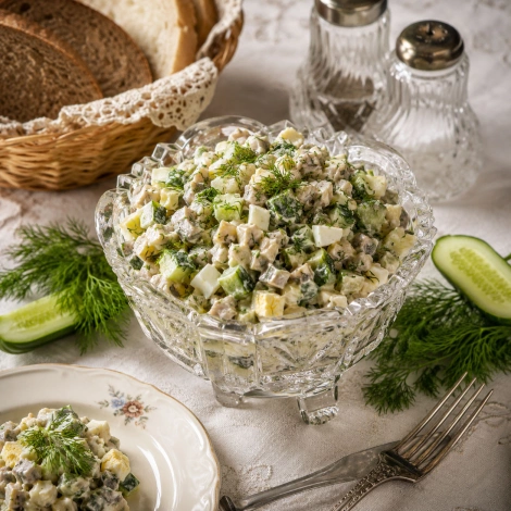 Салат из шампиньонов