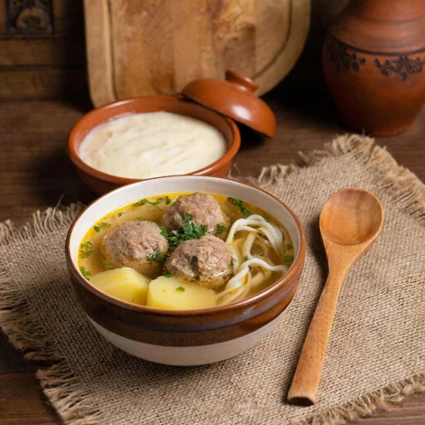 Суп с рубленым мясом