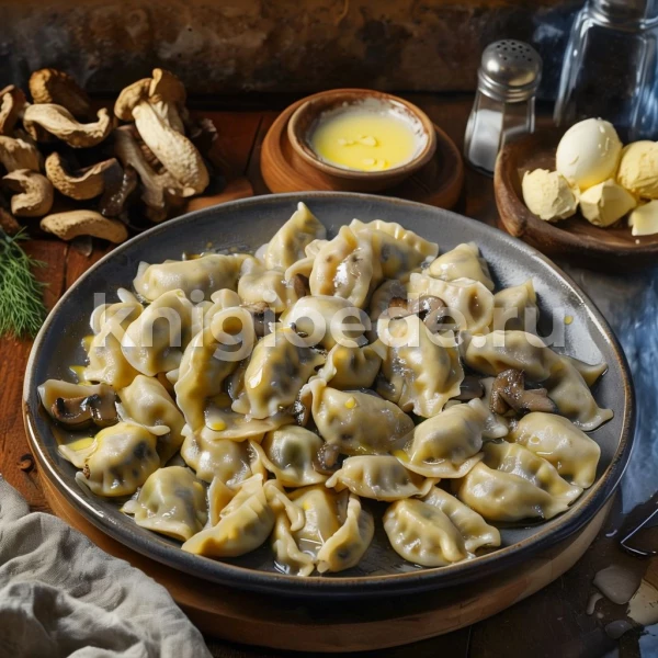 Пельмени с грибами