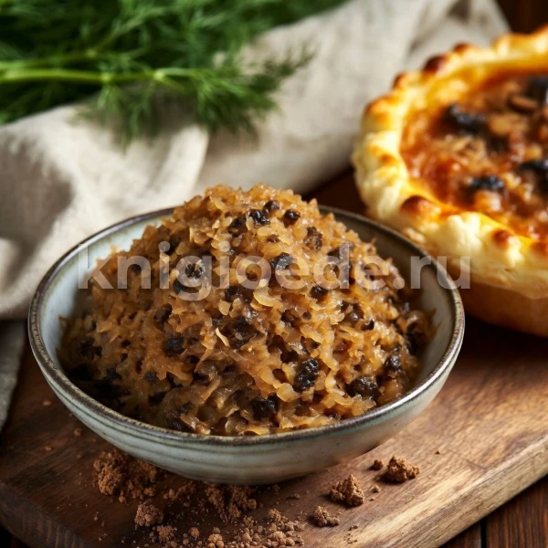 Начинка из квашеной капусты с грибами