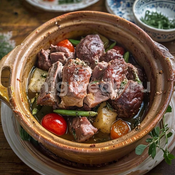 Кчуч из баранины с фасолью