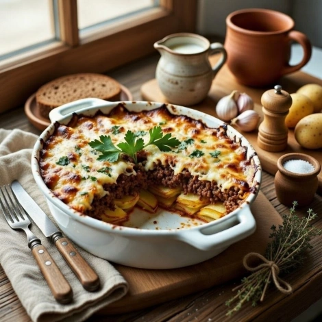 Мясная запеканка